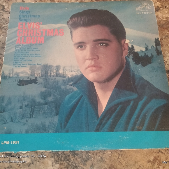 Elvis Presley Other - Elvis Christmas Album - Blue Cover  Pristine Condition Brand New.